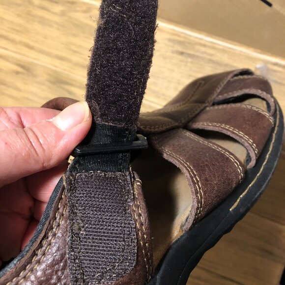 Dr Scholl men fisherman brown leather sandals, 11 main image 5